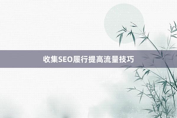 收集SEO履行提高流量技巧